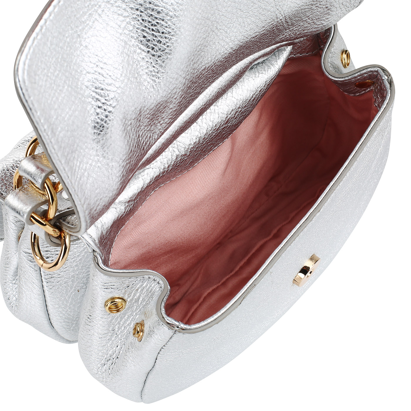 Женская сумочка из металлизированной кожи Coccinelle Julie