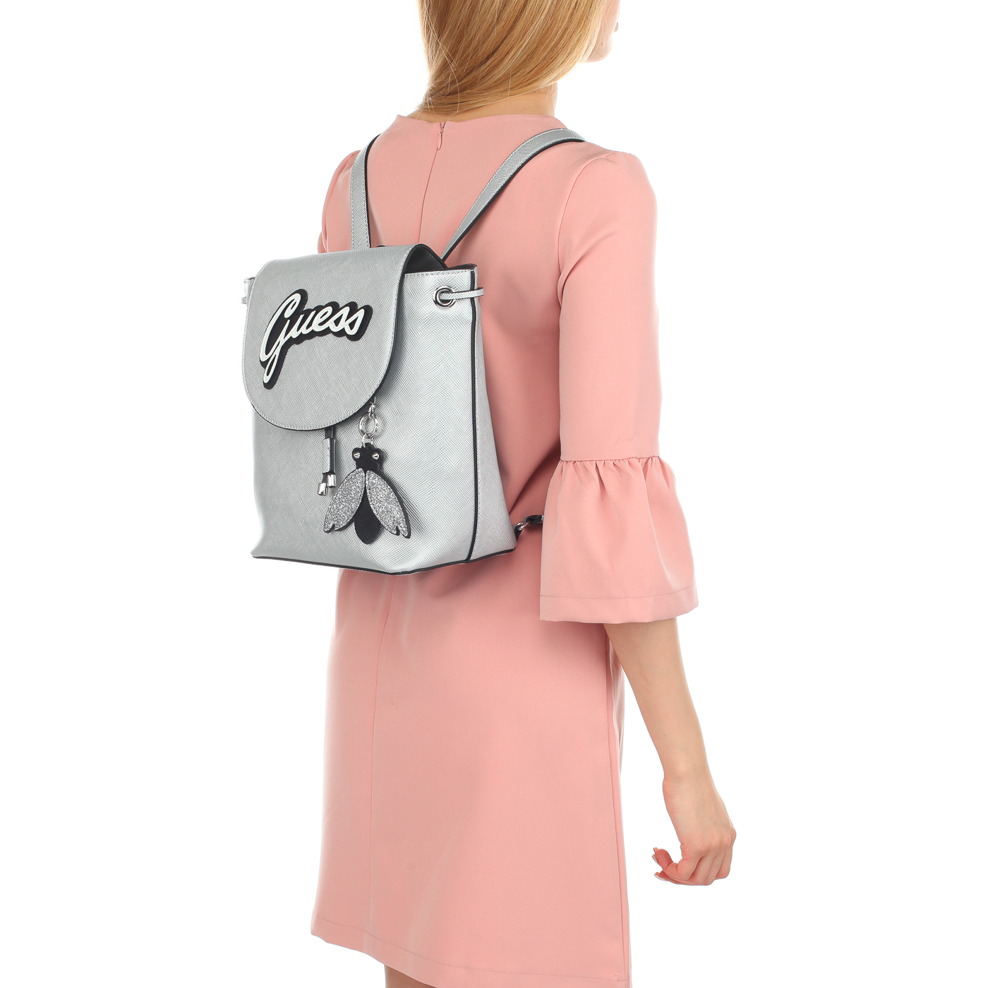 Женский рюкзак с откидным клапаном Guess Varsity Pop