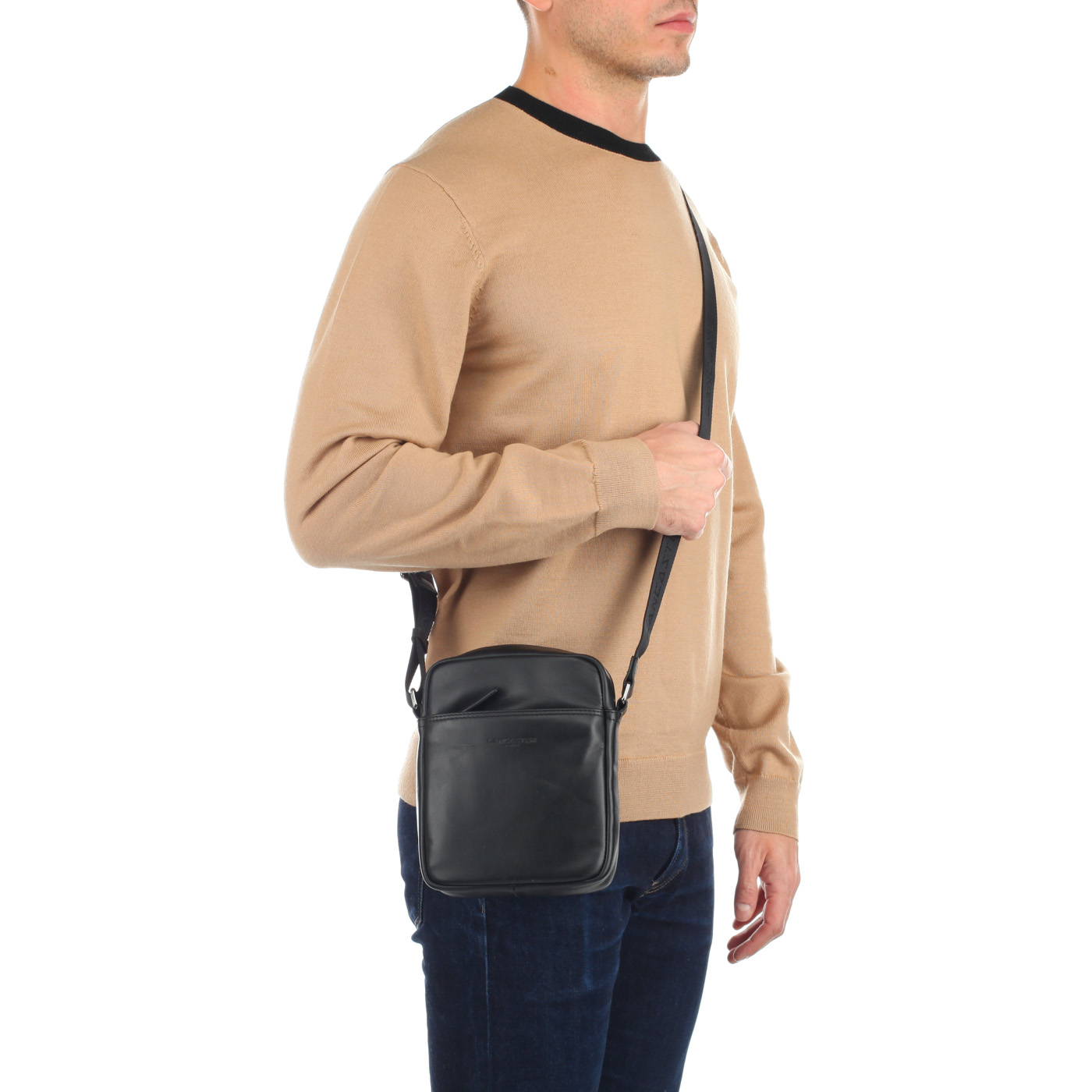 Мужская сумка-планшет с наружными карманами Lancaster Capital