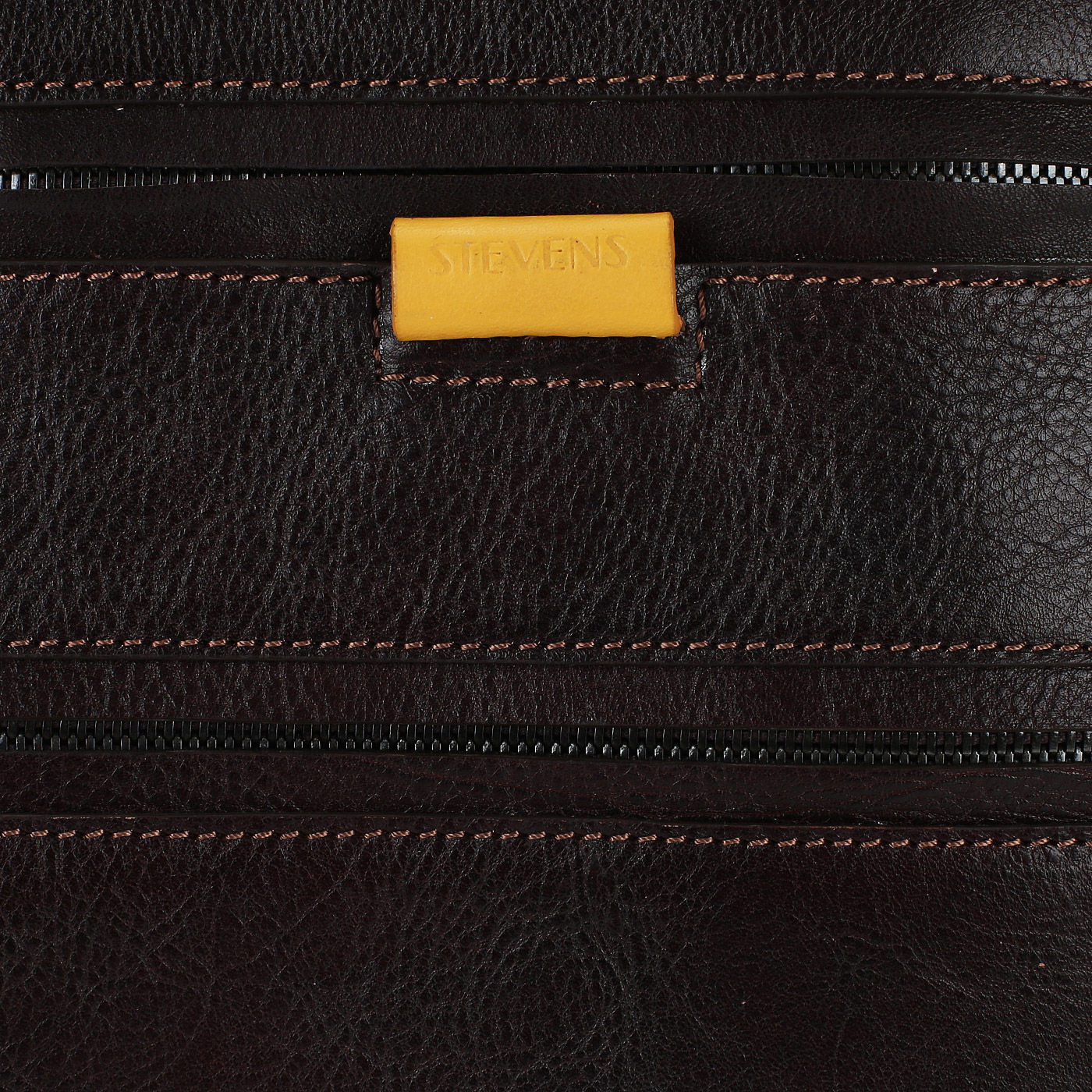 Мужская сумка-планшет из коричневой кожи Stevens 