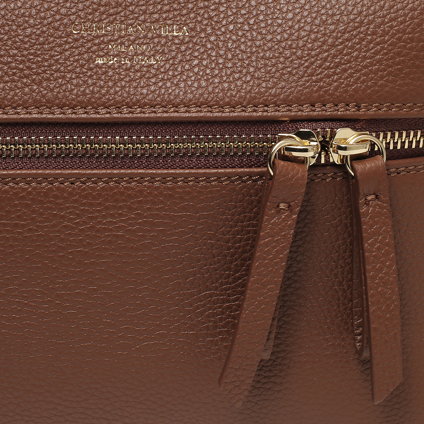 Кожаная сумка Christian Villa Peggy