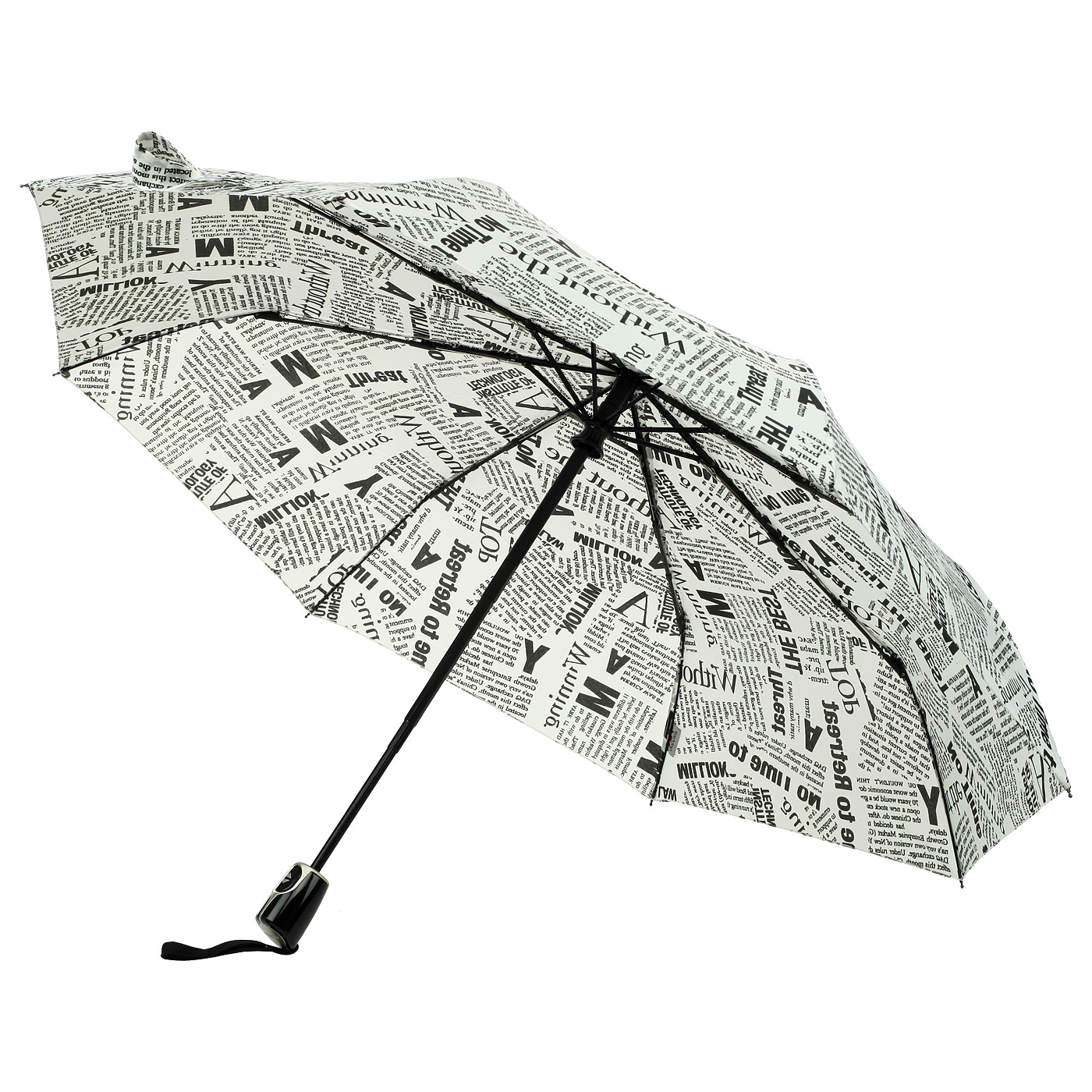 Белый зонт с принтом Doppler Newspaper