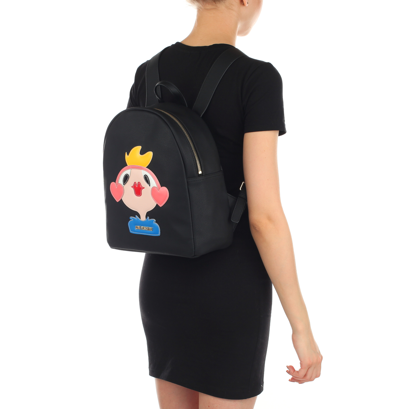 Женский рюкзак с аппликацией Love Moschino Charming bag