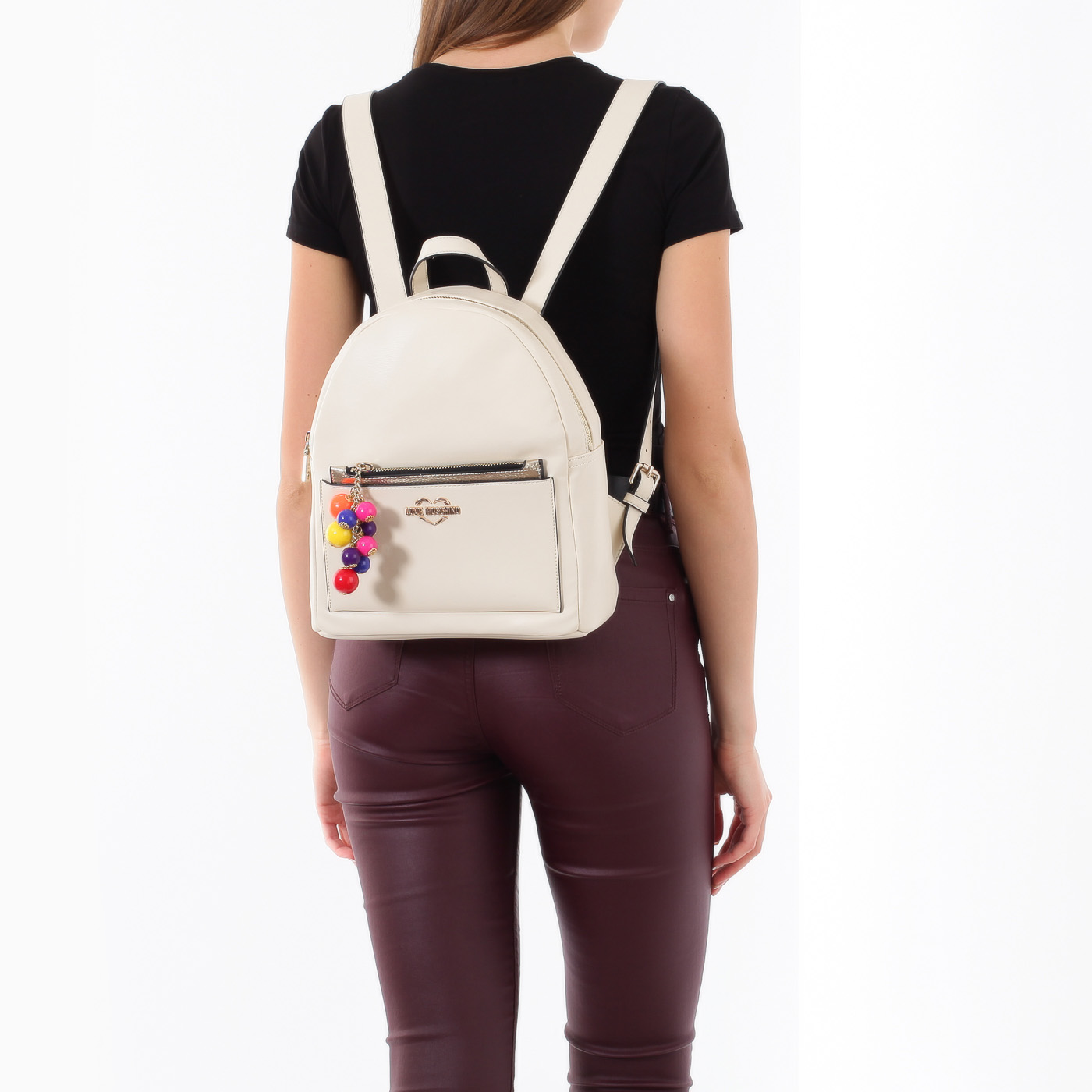 Рюкзак со съемным кармашком Love Moschino Colorfull Chain