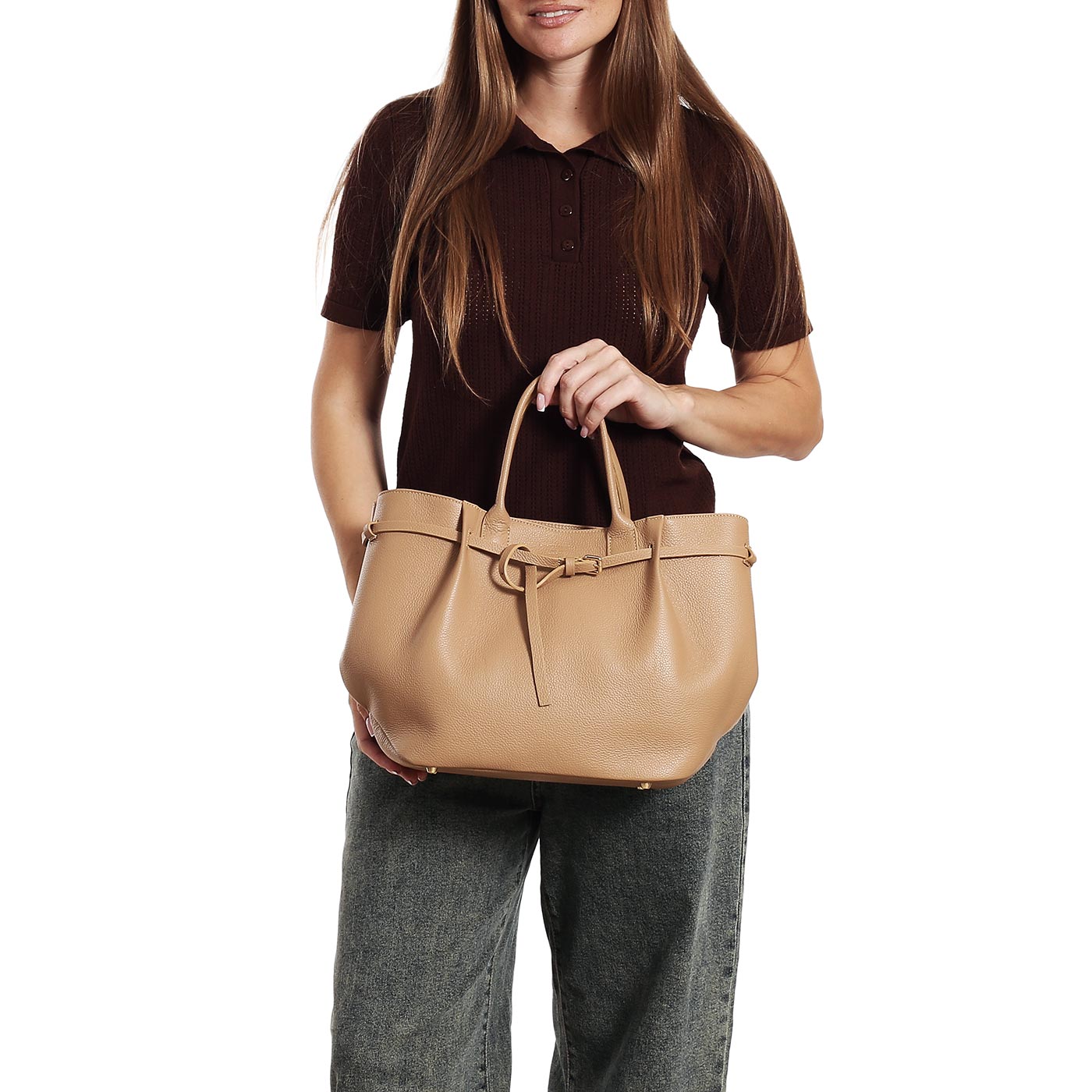 Кожаная сумка Christian Villa Peggy