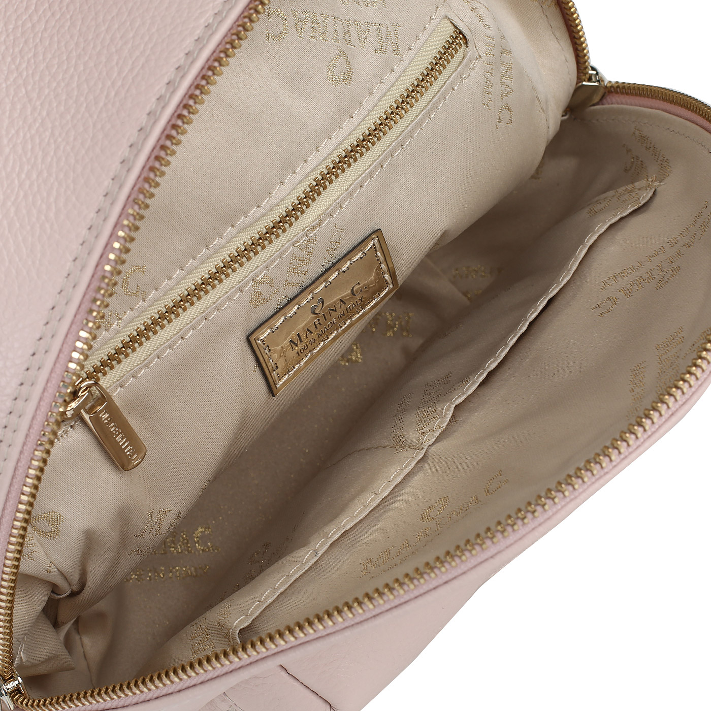 Кожаный рюкзачок со съемной ручкой Marina Creazioni 
