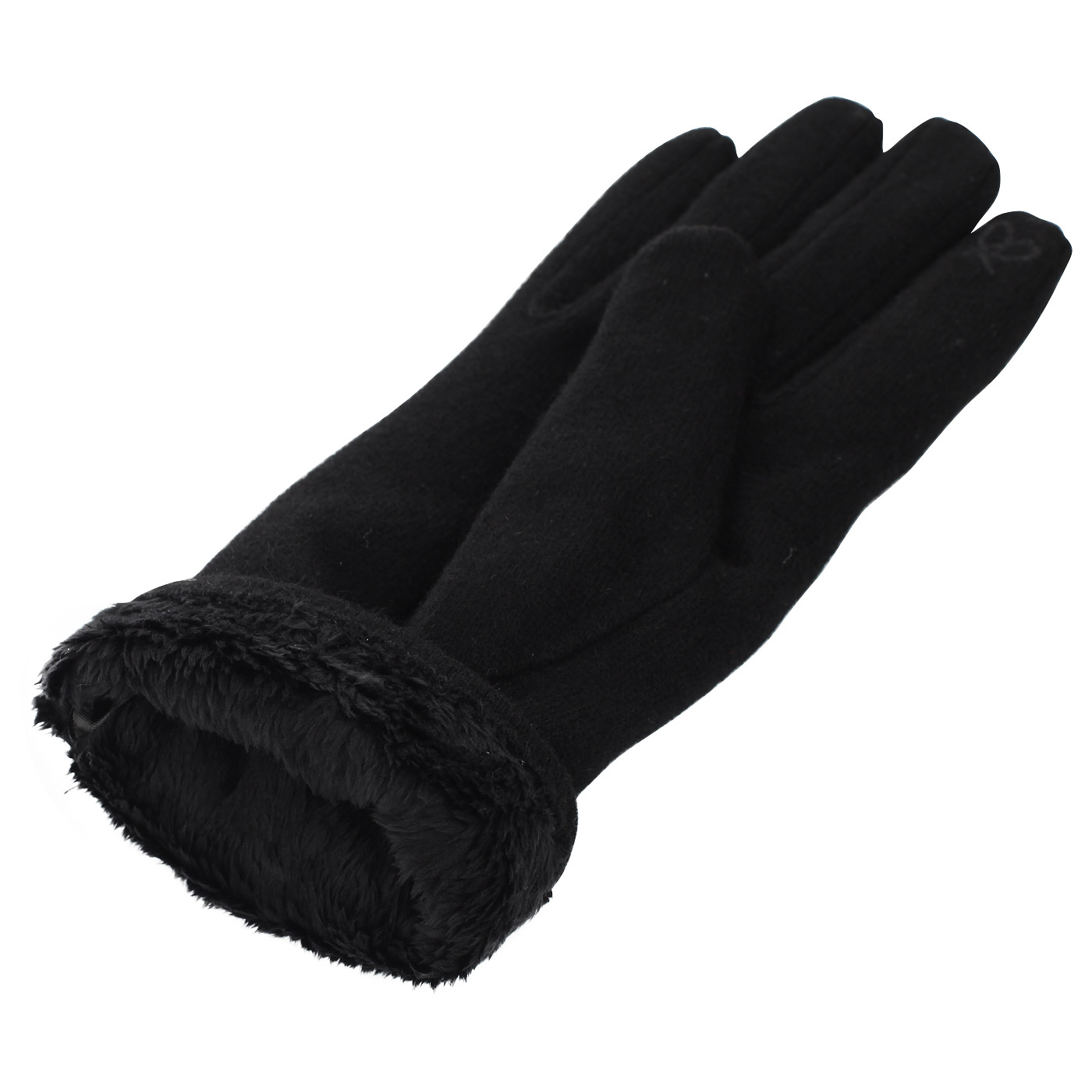 Черные перчатки Pia Rossini 