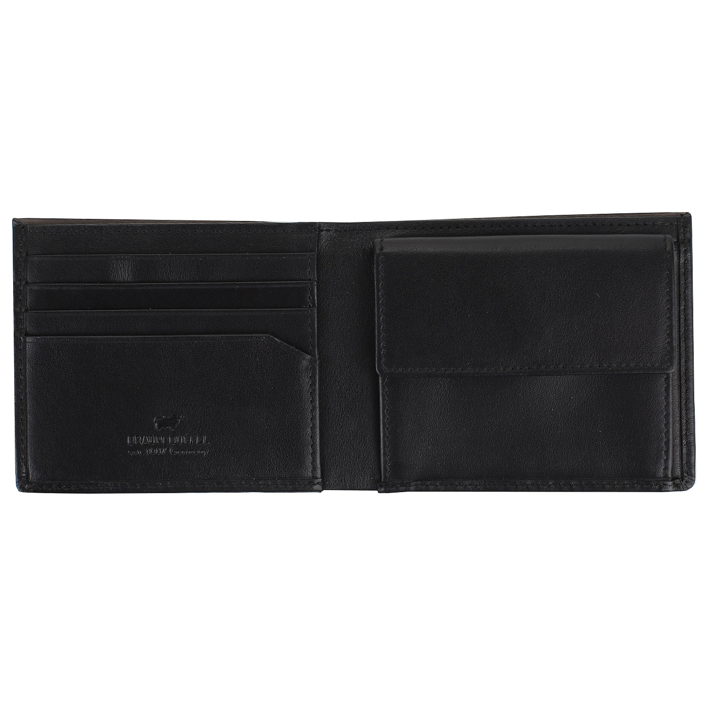 Черное компактное портмоне Braun Buffel Livorno