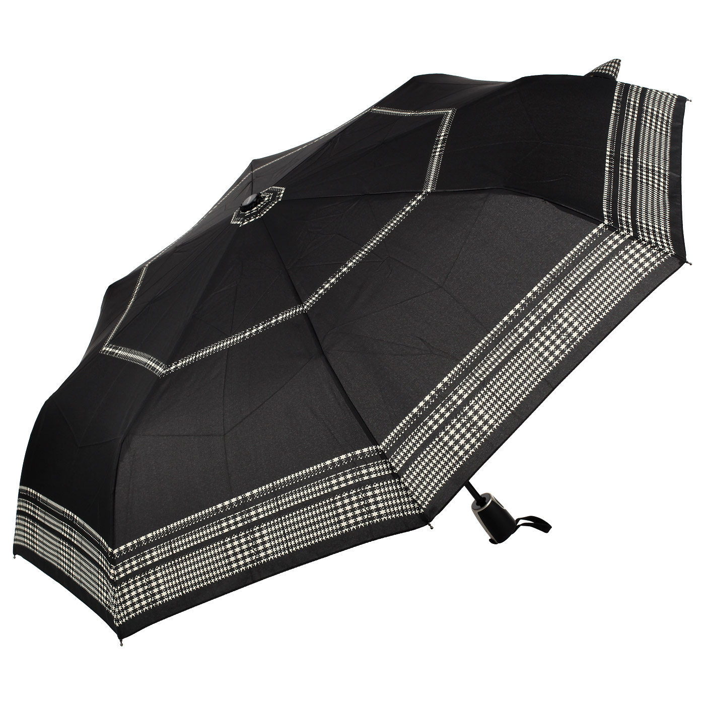 Doppler Черный зонт с узором
