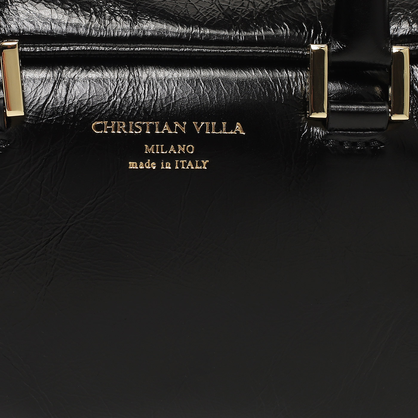 Кожаная сумка Christian Villa Athene Vernice